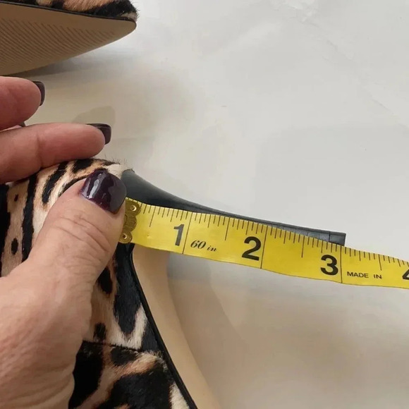 Nine West animal print heeled booties Faux fur Women’s size 5 Pointed toe - Picture 11 of 14